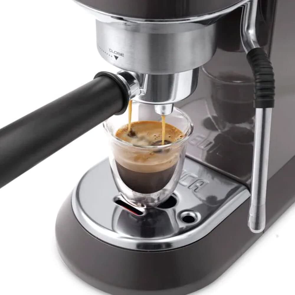 Kaffique - Dedica Arte manuelli Kaffeemaschine, mit My LatteArt-Dampfdüse, perfekt für cremigi Cappuccinos