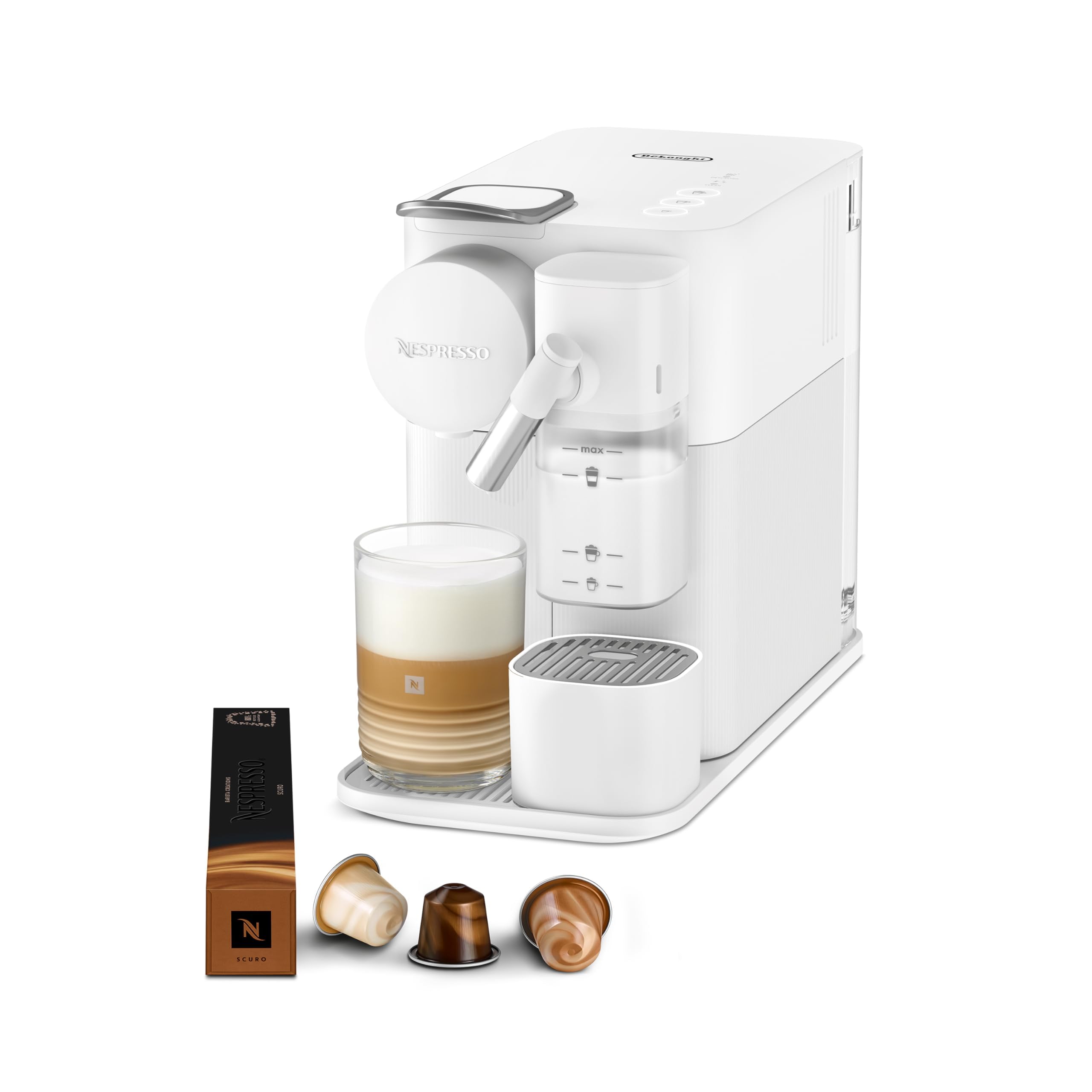 Kaffique - Lattissima One Kaffeemaschine Wiiss, 19 Bar + Willkommenskit, Wiiss