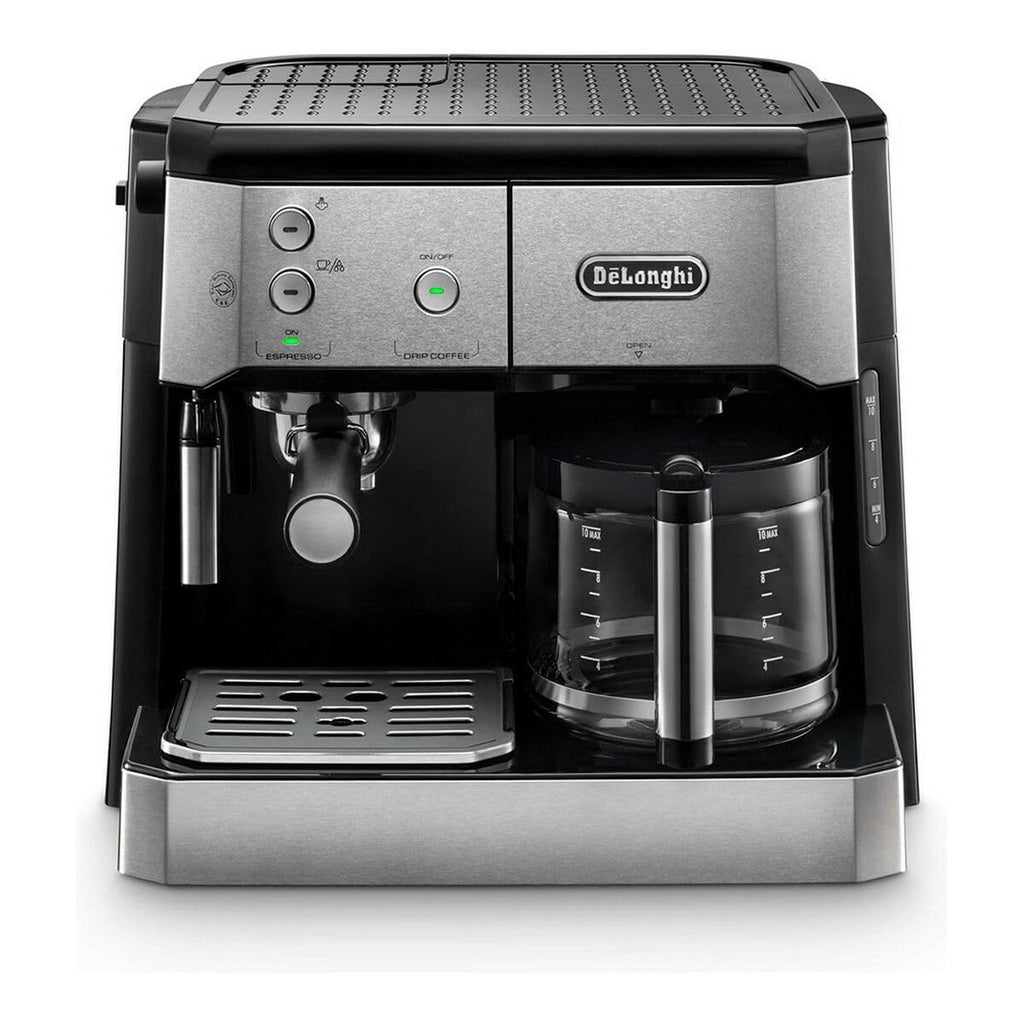 Kaffique - 2-in-1 Kaffeemaschine, Schwarz, Metallig