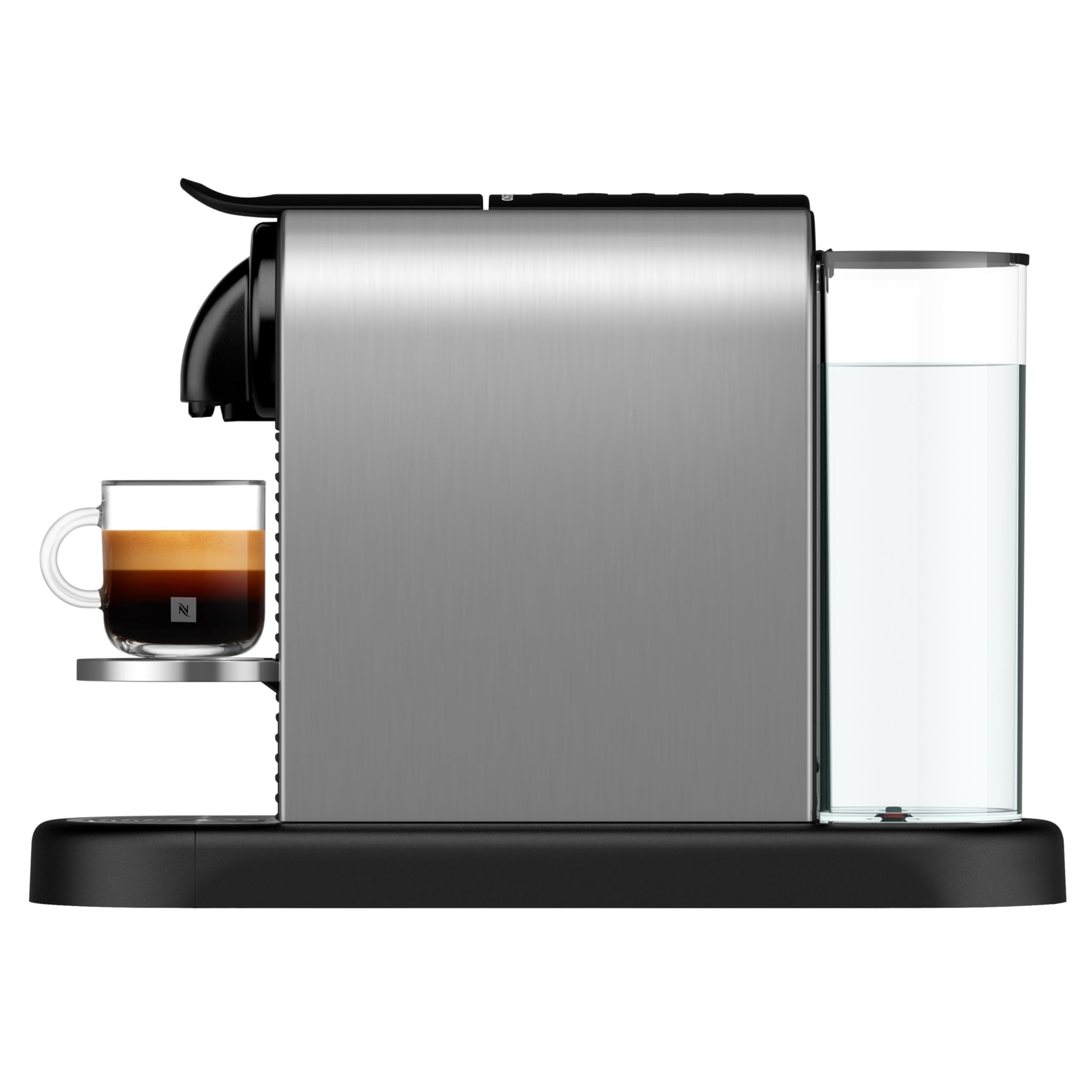 Kaffique - Citiz Kaffeemaschine Silber, 19 Bar + Willkommenskit, moderns Design, Espresso, Lungo und Americano, automatischi Abschaltig