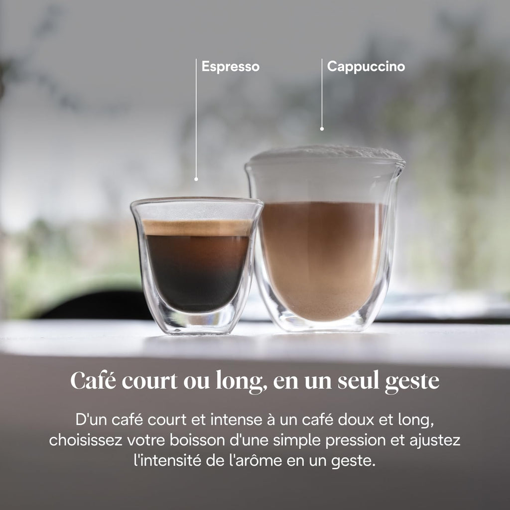 Kaffique - Magnifica S - Perfetti automatische Kaffeemaschine mit manuellem Milchschäumer, Schwarz