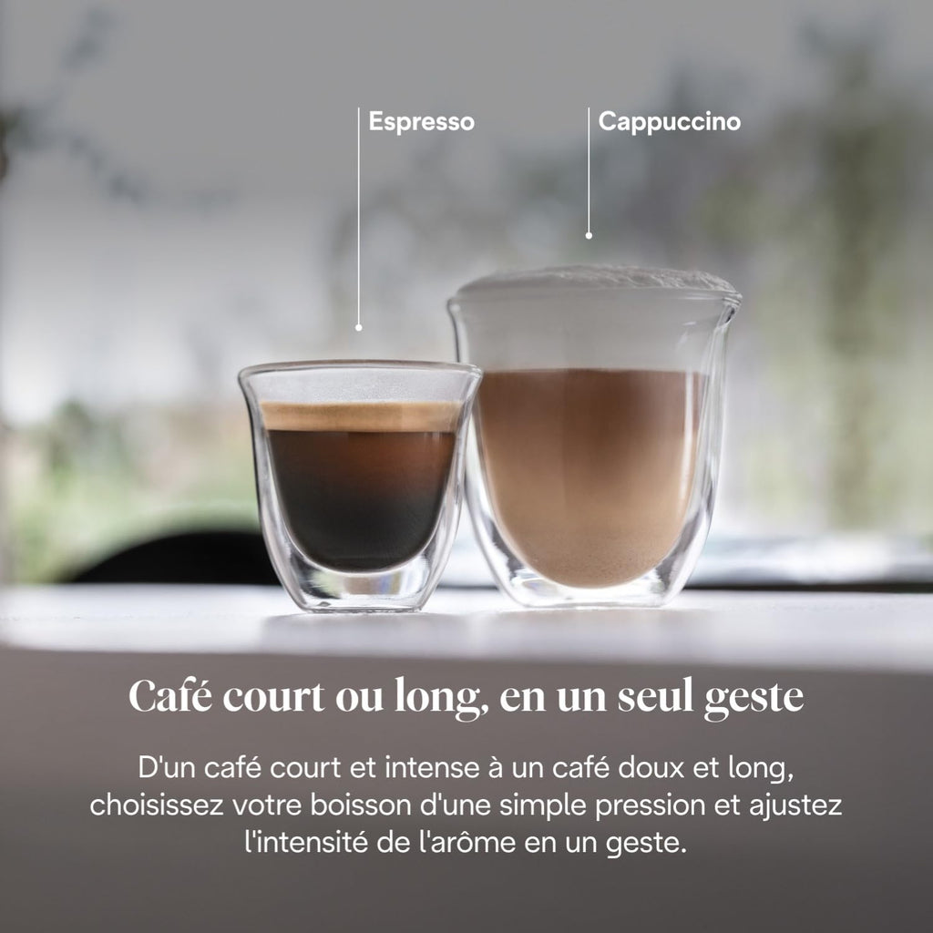 Kaffique - Magnifica S - Perfetti automatische Kaffeemaschine mit manuellem Milchschäumer, Schwarz