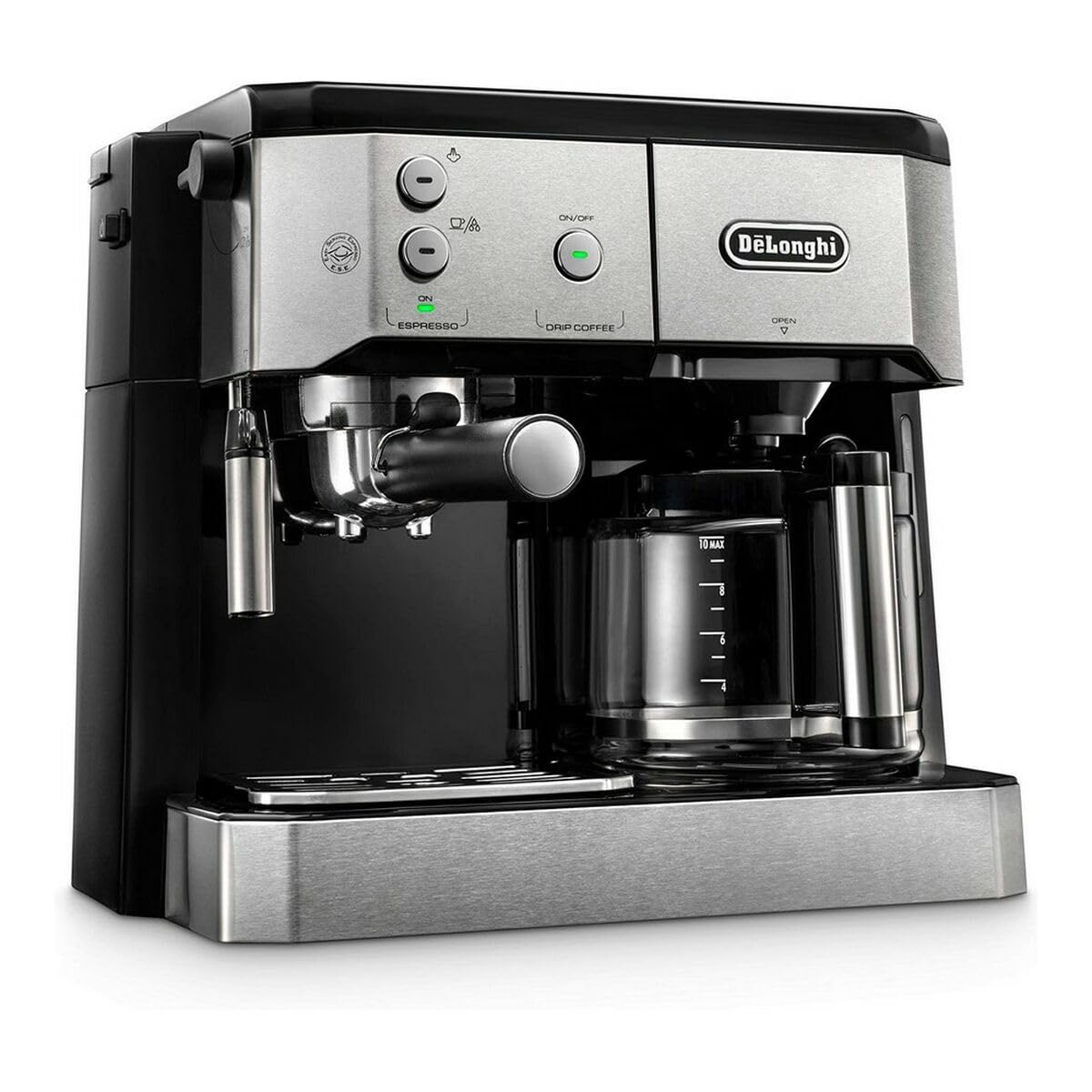 Kaffique - 2-in-1 Kaffeemaschine, Schwarz, Metallig