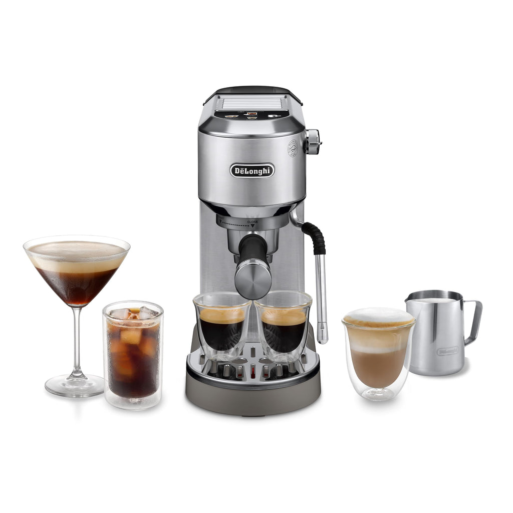 Kaffique - Dedica Duo Barista Kaffeemaschine mit Pomp, Espresso und Cold Brew, Metall