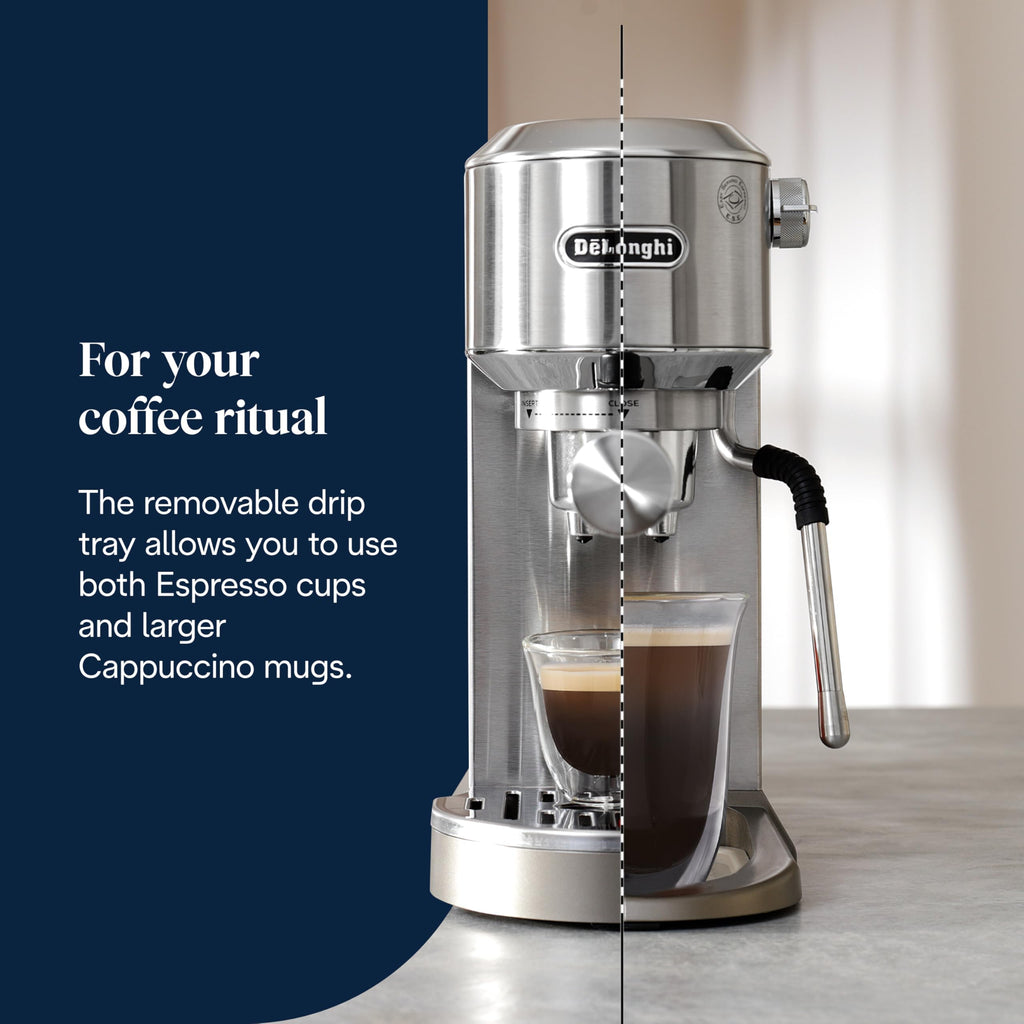 Kaffique - Dedica Duo Barista Kaffeemaschine mit Pomp, Espresso und Cold Brew, Metall